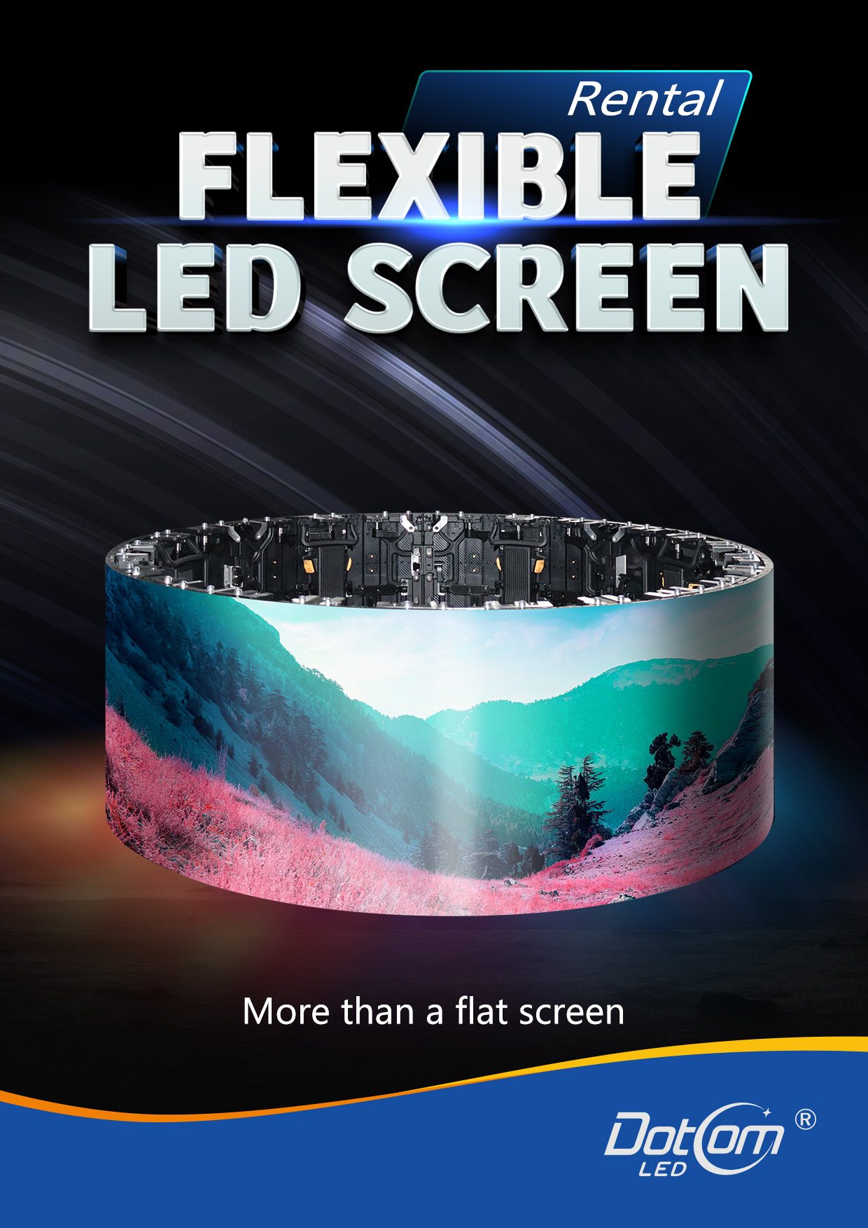 Flexible Rental LED Screen - Dotcom LED